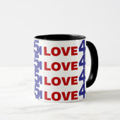 I Liebe 45 Tasse (VorderseiteRechts)