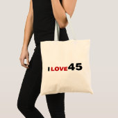 I Liebe 45 Tragetasche (Vorderseite (Produkt))