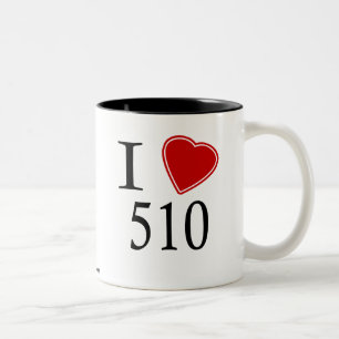 I Liebe 510 Oakland Zweifarbige Tasse