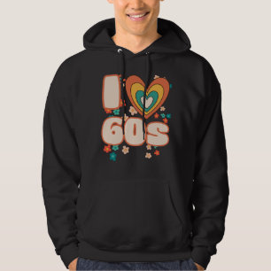 I LIEBE 60er Groovy Retro Hoodie