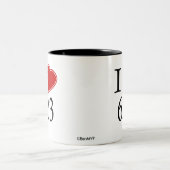 I Liebe 623 Phoenix Zweifarbige Tasse (Mittel)