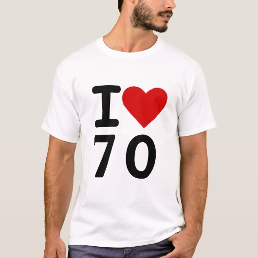 I Liebe 70 T-Shirt (Vorderseite)