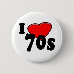 I Liebe-70er Knopf Button