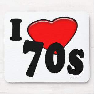 I Liebe-70er Mousepad