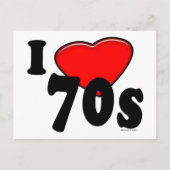 I Liebe 70er Postkarte (Vorderseite)