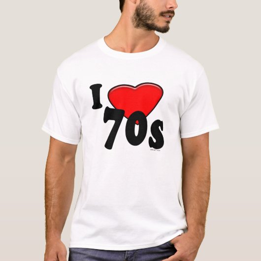 I Liebe-70er T-Shirt (Vorderseite)