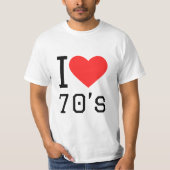 I LIEBE 70ER T-Shirt (Vorderseite)
