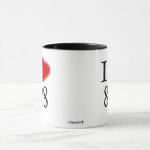 I Liebe 808 Honolulu Tasse (Zentrum)
