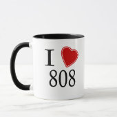 I Liebe 808 Honolulu Tasse (Links)