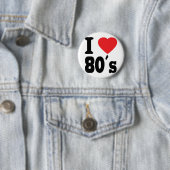 I Liebe 80 ´s Button (Beispiel)