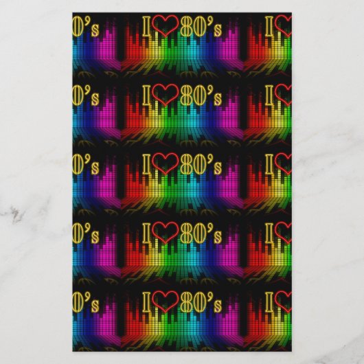 i LIEBE 80ER Briefpapier (Vorderseite)