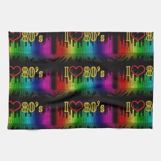 i LIEBE 80ER Geschirrtuch (Horizontal)