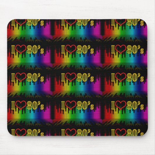 i LIEBE 80ER Mousepad (Vorne)