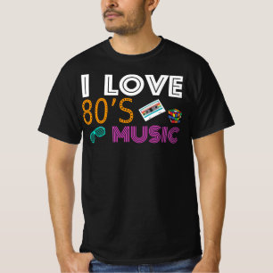 I Liebe-80er Musik - 80er Kostüm, extravagantes T-Shirt