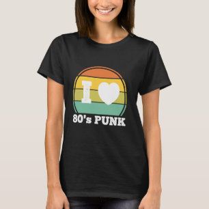I Liebe 80er Punk Rock Music Retro 80er Party Conc T-Shirt