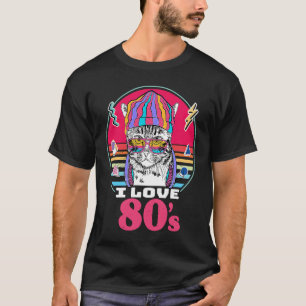 I Liebe 80er Retro Vintag Achtzigerjahre Stil 1980 T-Shirt