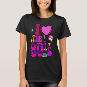 I Liebe 80er Retro Vintag Achtzigerjahre Stil 1980 T-Shirt
