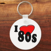 I LIEBE 80ER SCHLÜSSELANHÄNGER (Vorderseite)