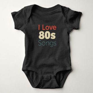 I Liebe 80er Songs Baby Strampler