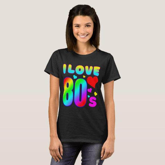 i LIEBE 80ER T - SHIRT (Vorne ganz)