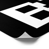 I Liebe 8 Bits, Gamer Geek Design Poster (Ecke)