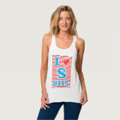 I Liebe 8 Bits, Geek, Nerd, Tank Top (Vorderseite Vollansicht)