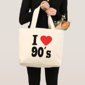 I Liebe 90 ´s Jumbo Stoffbeutel (Vorderseite (Produkt))