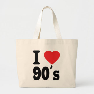 I Liebe 90 ´s Jumbo Stoffbeutel