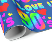 i Liebe 90er Geschenkpapier (Rolleneckpunkt)
