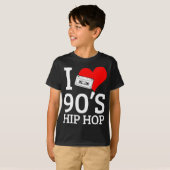 I Liebe 90er Hip Hop Rap T-Shirt (Vorne ganz)