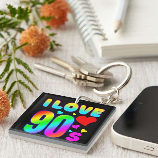 i Liebe 90er Schlüsselanhänger (Vorderseite rechts)