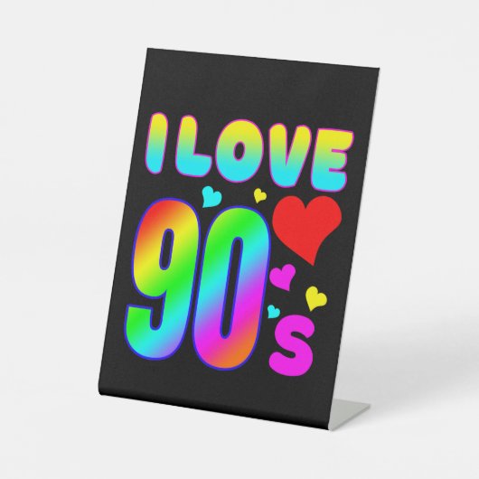 i Liebe 90er Sockelschild (Vorderseite)