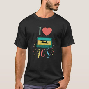 I Liebe 90'S 1990 Kostüme Party Mixtape 90S Gesche T-Shirt