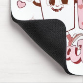 I Liebe a Latte Groovy Bubble Teatro Sociale Belli Mousepad (Ecke)