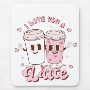 I Liebe a Latte Groovy Bubble Teatro Sociale Belli Mousepad