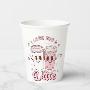 I Liebe a Latte Groovy Bubble Teatro Sociale Belli Pappbecher