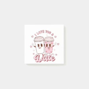 I Liebe a Latte Groovy Bubble Teatro Sociale Belli Post-it Klebezettel