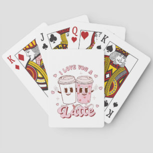 I Liebe a Latte Groovy Bubble Teatro Sociale Belli Spielkarten