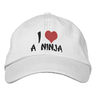 I Liebe A Ninja Bestickte Kappe