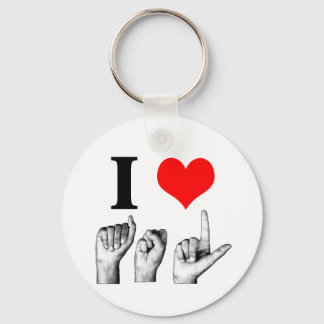 I Liebe A-S-L Schlüsselanhänger