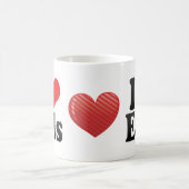 I Liebe-Aale Kaffeetasse (Mittel)