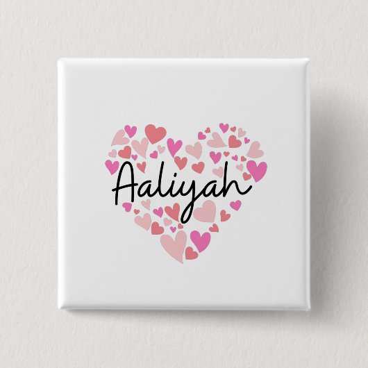 I Liebe Aaliyah Button (Vorderseite)