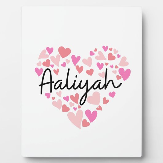I Liebe Aaliyah Fotoplatte (Vorderseite)