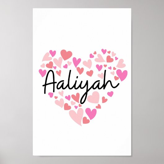 I Liebe Aaliyah Poster (Vorne)