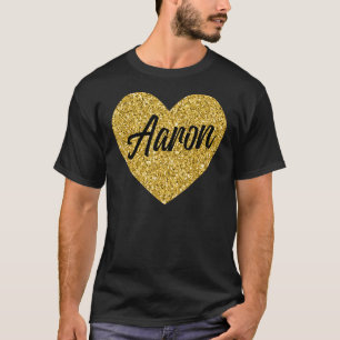 I Liebe Aaron Niedlich Aaron Herz für Männer Fraue T-Shirt