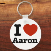 I Liebe Aaron Schlüsselanhänger (Vorderseite)