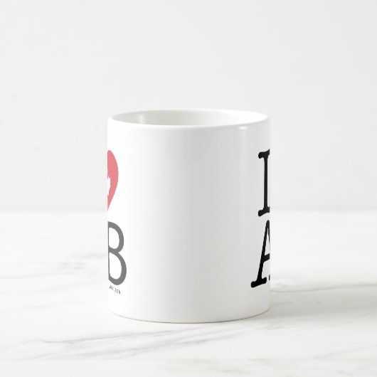 I Liebe AB| I Heart Alberta Canada Personalisiert Kaffeetasse (Mittel)