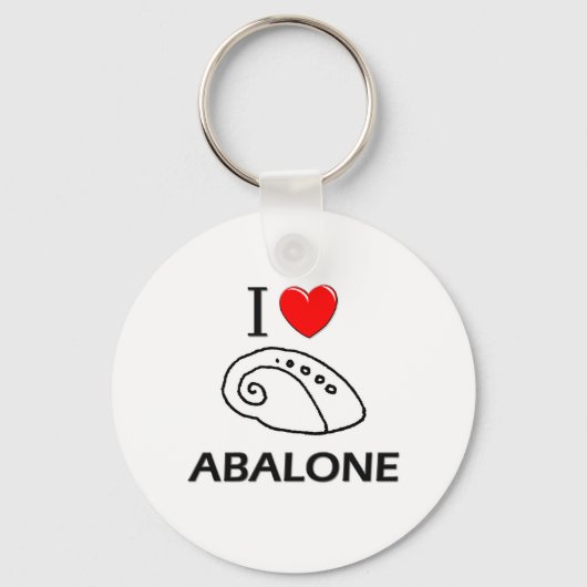 I Liebe Abalone Schlüsselanhänger (Vorderseite)