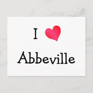 I Liebe Abbeville Postkarte