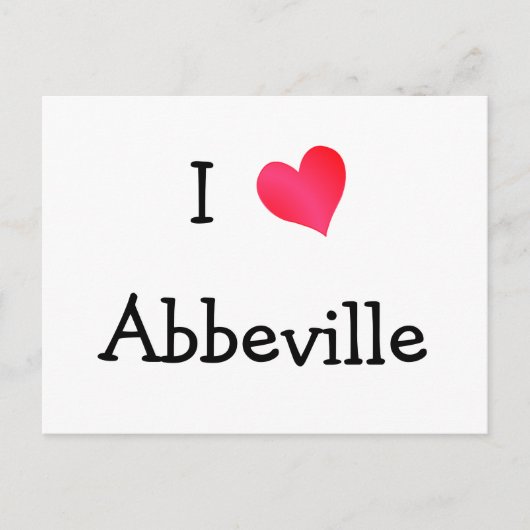 I Liebe Abbeville Postkarte (Vorderseite)